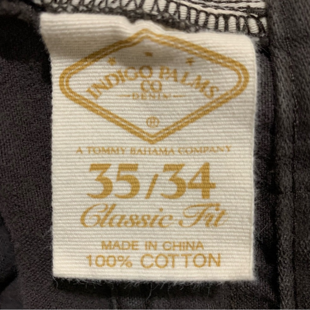 Indigo Palms Co Denim Tommy Bahama Company Brown Classic Fit 35/34 Jeans Casual - Picture 4 of 7